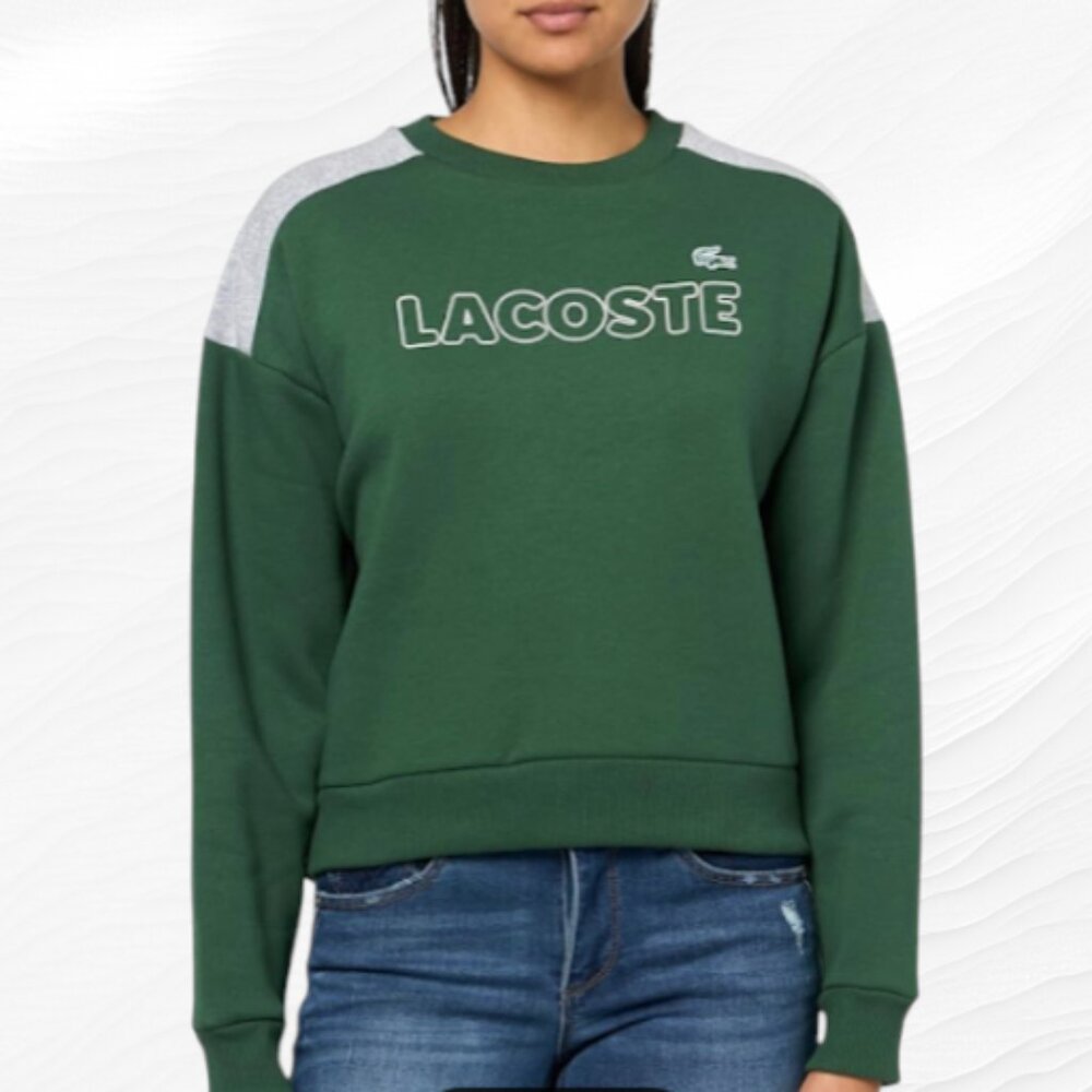 Lacoste Logo Crewneck Jumper-women-NWT Sz 34, 38